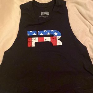Iron Rebel Powerlifting crop tank - (American Rebel)